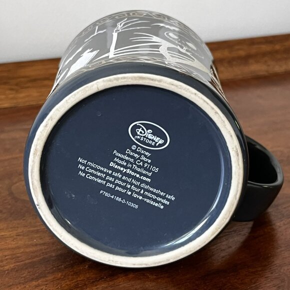 Disney Store Nightmare Before Christmas Mug Jack Skellington Teal Green Metallic - Picture 10 of 15